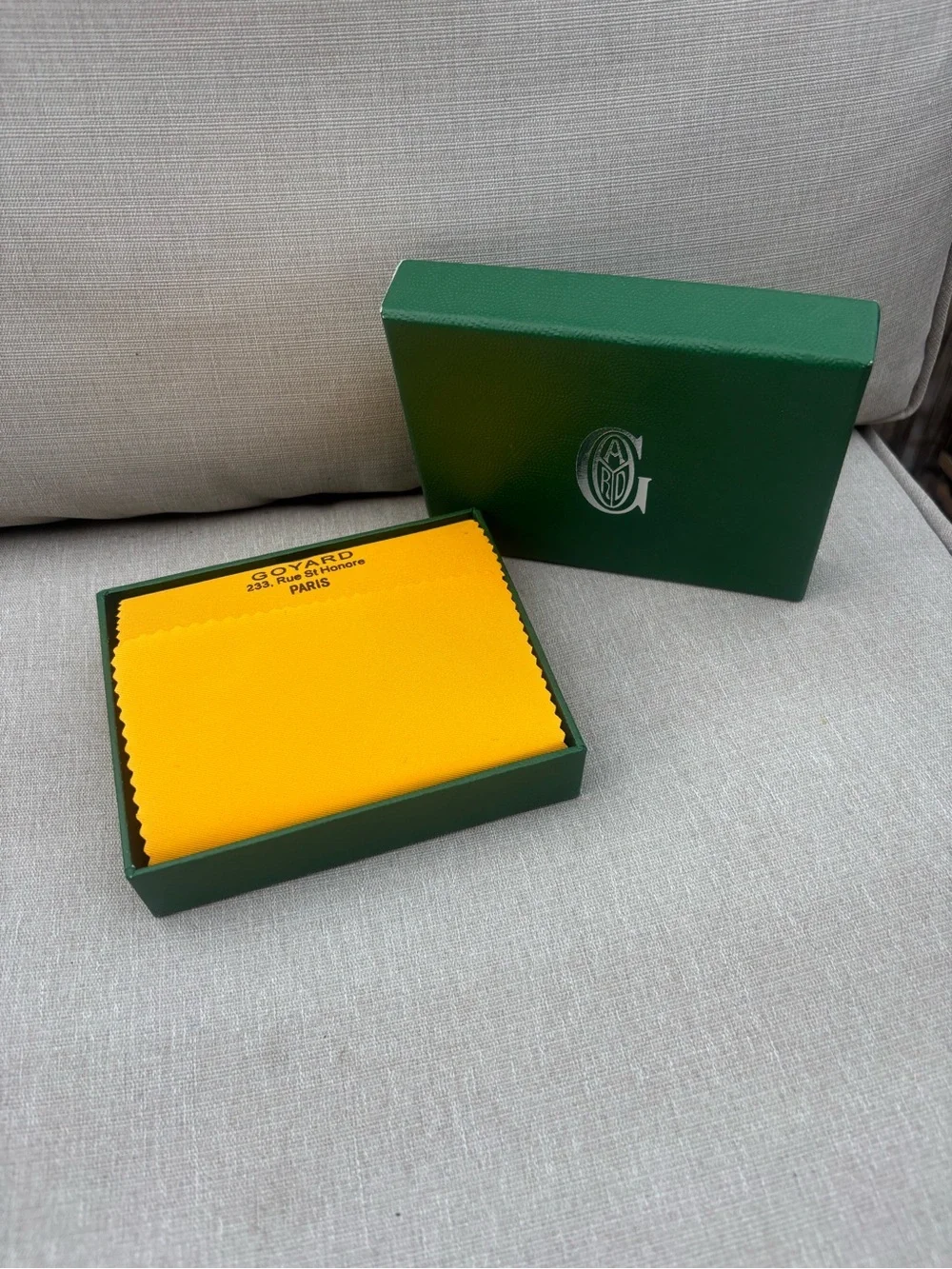 Goyard compact leather